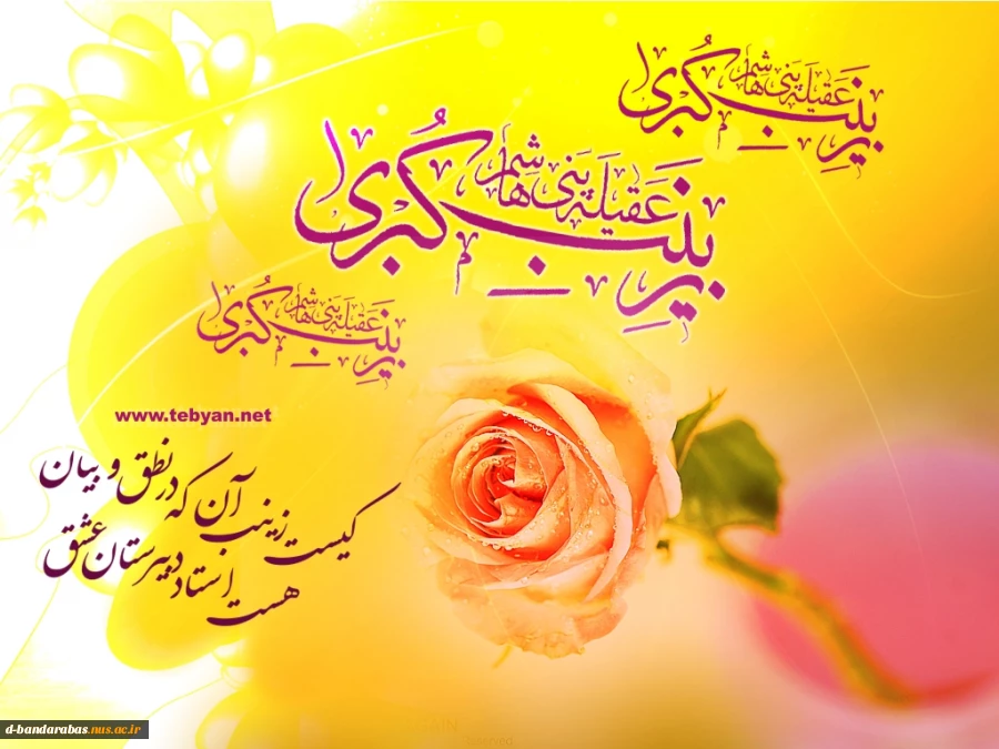 میلاد با سعادت حضرت زینب (س) مبارک باد.