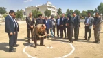 مراسم کلنگ زنی احداث فاز دوم ساختمان آموزشی دانشکده ی فاطمیه توسط ریاست محترم دانشگاه فنی و حرفه ای جناب آقای دکتر  مسعود شفیعی