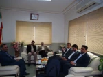 دیدار صمیمانه ریاست محترم دانشگاه فنی و حرفه ای با رییس اداره کار ، بخشدار و معاون  محترم فرماندار  جزیره ی قشم در خصوص زمین آموزشکده دختران و پسران این جزیره