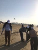 پاکسازی ساحل توسط کارکنان