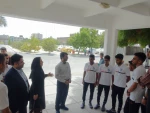 بدرقه دانشجویان پسر جهت حضور در بیست و ششمبن المپیاد ورزشی پسران دانشگاه فنی وحرفه ای کشور توسط رییس دانشگاه فنی استان